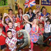 Pupils and staff from Poppleton Road Primary School enjoy their jubilee party
