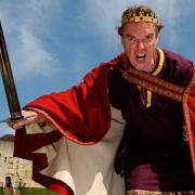 Actor Simon Kirk as King John who appeared at Clifford’s Tower as part of the York 800 weekend