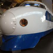 The Bullet Train on  display in the Great Hall