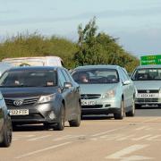 Traffic queues on York’s outer ring road
