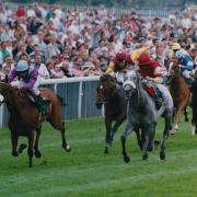 Lochsong, above left, leaves the field behind on her way to winning the Nunthorpe Stakes at York Racecourse in 1993