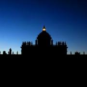 A single lantern lights the dome above the Great Hall at Castle Howard as lights went out to commemorate the start of the First World War. Picture: Tony Bartholomew