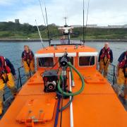 The Scarborough lifeboat on a training exercise close to the North Bay shore. Picture: Matt Clark