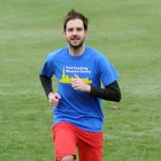 Jamie Ball who is undertaking several distance runs to raise money for York Hospital. His father had a serious accident on Boxing Day last year and is now a paraplegic on a ventilator in York Hospital