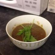 Spicy black bean soup