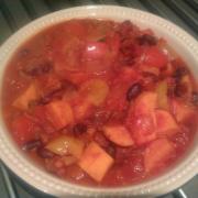 Chorizo and sweet potato chilli