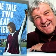 THE TALE OF TWO GREAT CITIES: Former York City striker Chris Jones with his new book