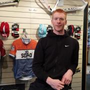 Olympic medallist Ed Clancy at Cycle Heaven on Bishopthorpe Road. Picture: Chloe Farand