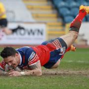 York City Knights' Brett Turner, scoring in the iPro Sport Cup quarter-final win at Rochdale, will be this year's competition's sole top try scorer should he touch down in today's final