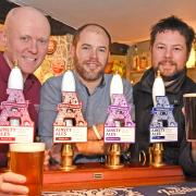 From left: Alan Hardie, Rob Speake and Andy Herrington at the Eagle and Child. Picture: David Harrison