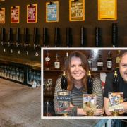 BrewDog York and, inset, Sharon and Chris Sherratt at The Woolpack