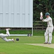 TRIUMPHANT: Batsman Scott Hopkinson, who crashed 118 not out as Clifton Alliance walloped Newburgh to seal the Pilmoor Evening League crown