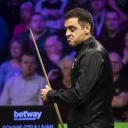 Ronnie O'Sullivan reacts during his routine 6-0 third round win over Zhou Yuelong at the Betway UK Championship at the York Barbican yesterday. Picture: Danny Lawson/PA Wire