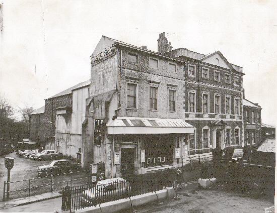 St Georges Cinema, next to Fairfax House, Castlegate, York, pictured in 1965 before its restoration.