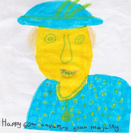 An image by Violet Paviour, aged six, of St Oswald’s School