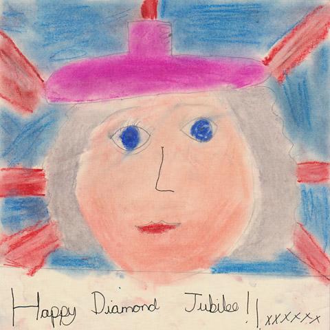 FLYING THE FLAG: This patriotic picture of the Queen was sent in by Lauren Dunn, ten, a pupil at St Barnabas CE Primary School in York