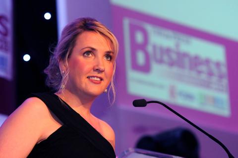 TV presenter Kate Walby at The Press Business Awards 2012