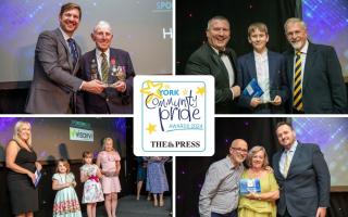 Some of the winners at the York Community Pride Awards in 2023