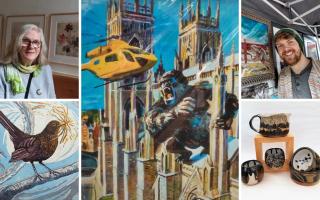 A selection of the artwork on show at York Open Studios