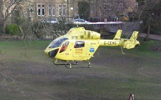 The Yorkshire Air Ambulance in action