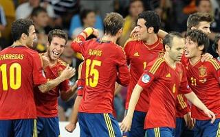 Goals from David Silva (right), Jordi Alba (second left), Fernando Torres and Juan Mata won Euro 2012 for Spain