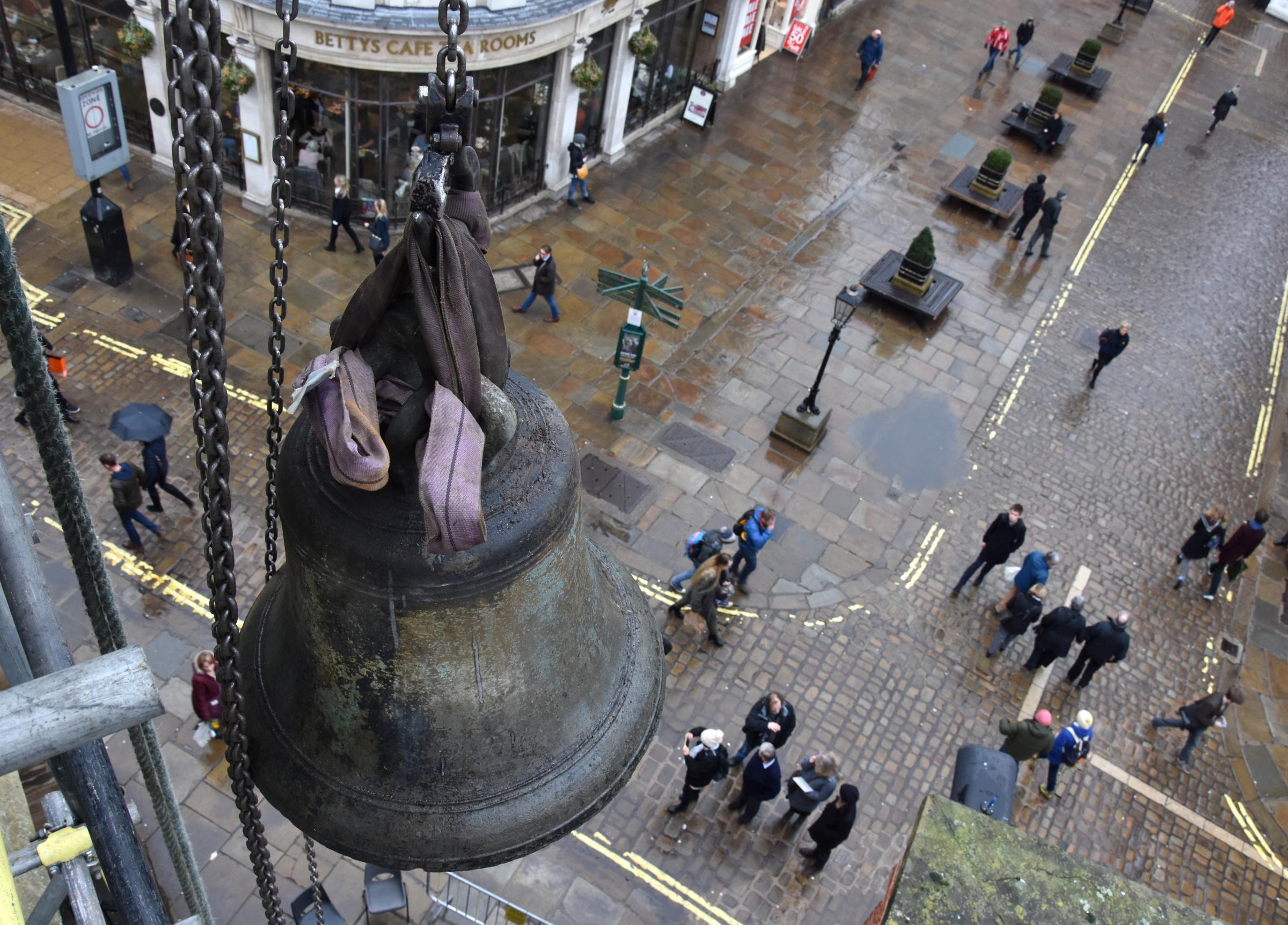Historic church bells removed for major restoration