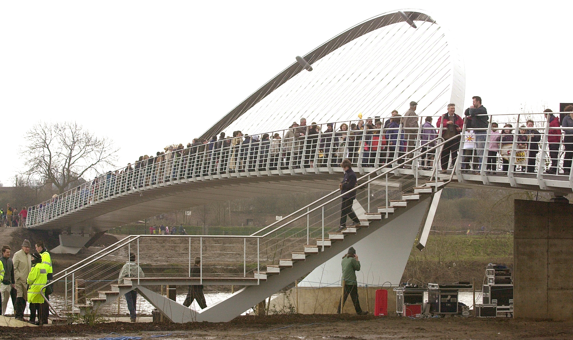 Archive: The opening of Millennium Bridge in York