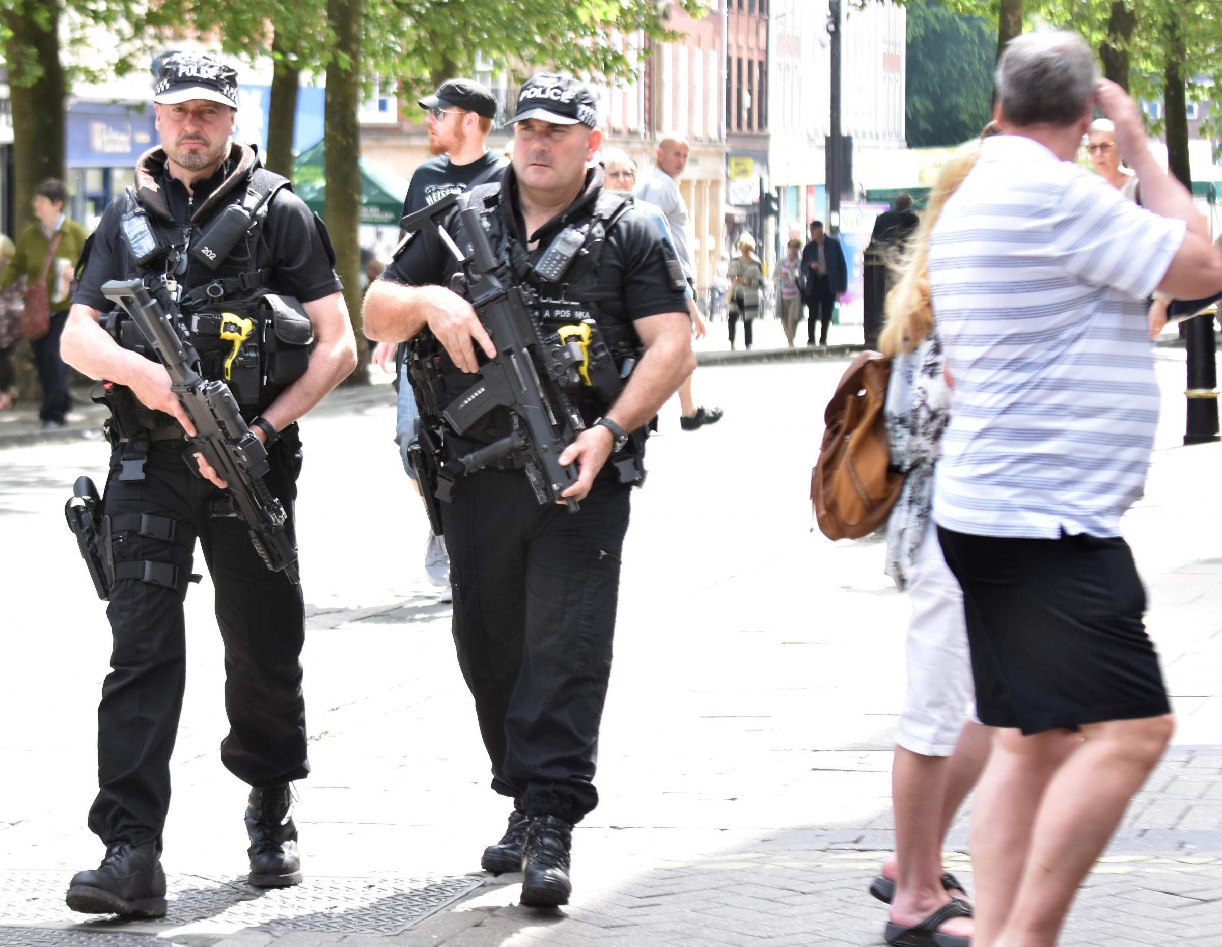 Armed police on York's streets after terror threat level is raised to 'critical'