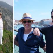 All on a Grand Tour of Italy - Our writer Kay Frances, left, and on the right, TV presenters Rylan Clark and Rob Rinder begin their own Grand Tour on BBC1 on Sunday