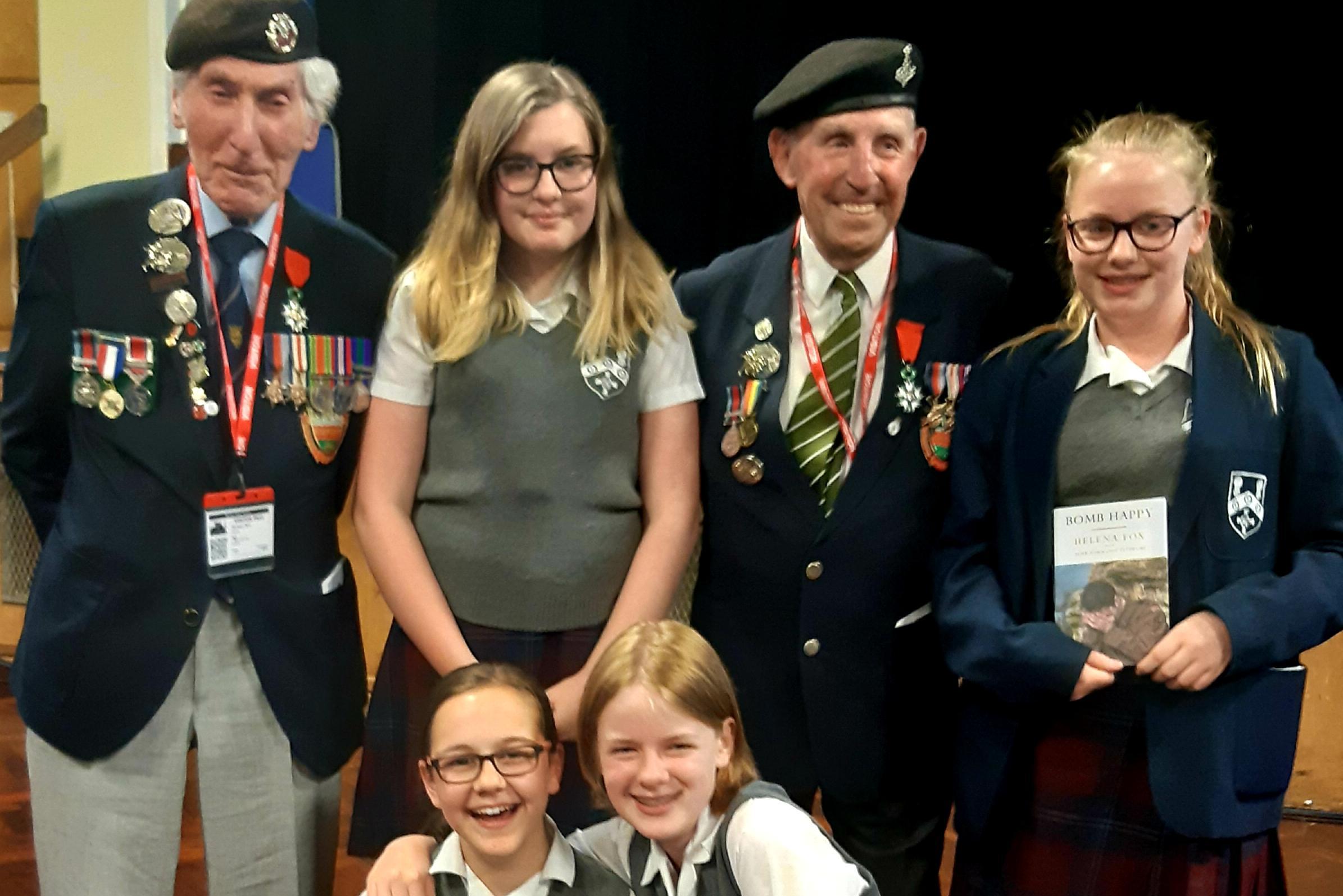 D-Day veterans drop in for play at North Yorkshire school