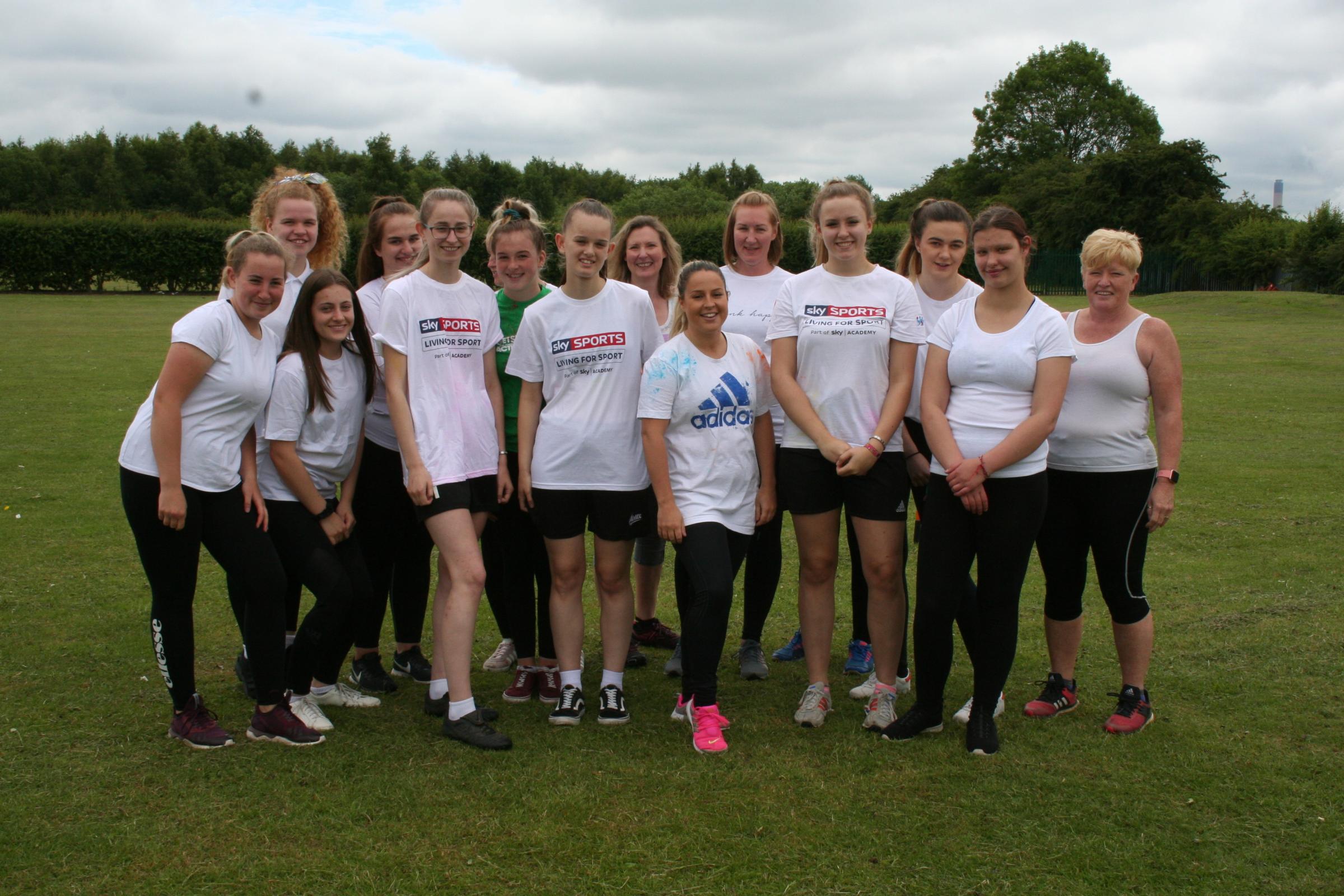 Selby College colour run for charity