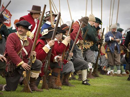 Battle of Marston Moor re-enactment at Knavesmire, York on August 31, 2009. Picture: Mandy Arrowsmith
