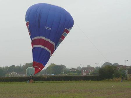 Hot air balloons taking off during the Pennine Region Balloon Association meeting. Picture: Stephen W. Moehr