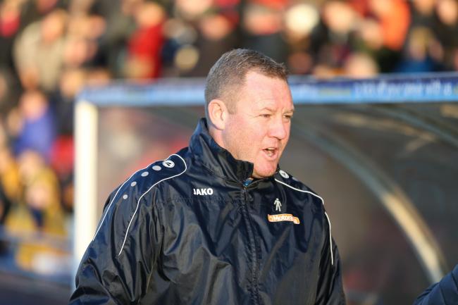 York City manager Steve Watson has said Saturday’s performance against Guiseley could be improved, but was not terrible. Picture: Gordon Clayton