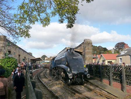 Sir Nigel Gresley locomotive at Pickering Station during the Pickering War Weekend. Picture: Nick Fletcher