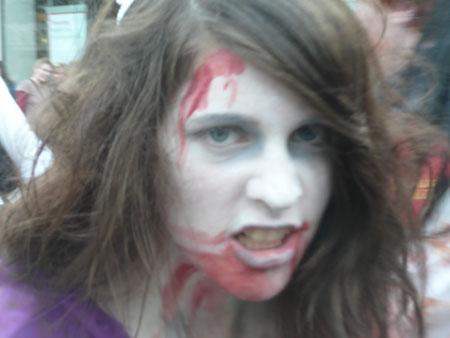 Zombies roam the streets of York. Picture: Robert Gipson