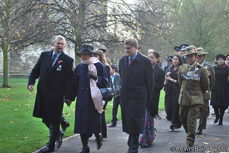 Remembrance Service at in York Minster Gardens. Picture: Kevin Bailey