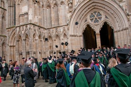 York St John University degrees and awards ceremony at York Minster. Picture: Richard Hadley