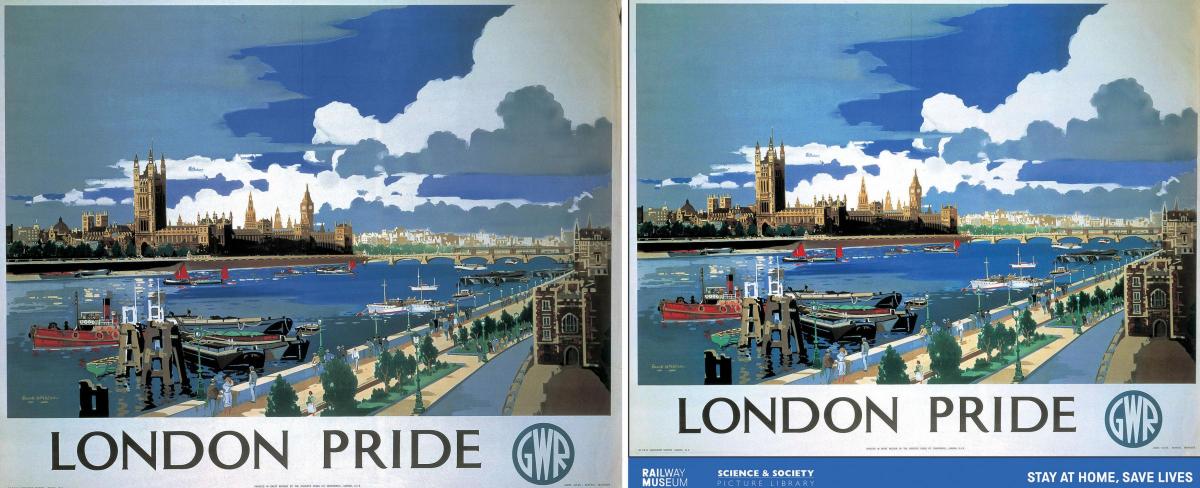 National Railway Museum redesigns vintage posters for lockdown