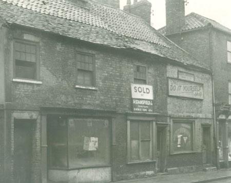 This image appeared in the Evening Press in 1966 and ironically shows The Do It Yourself Shop in Walmgate beyond repair.  The selling agents were A Stanfield & Son of New Street, York.