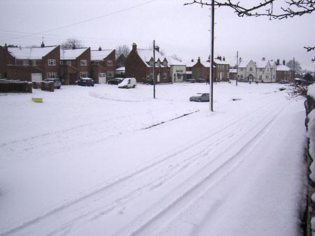 Snow at Bishop Wilton. Picture: Dick Sefton