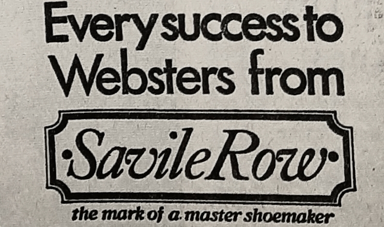 High praise from master shoemakers in 1971