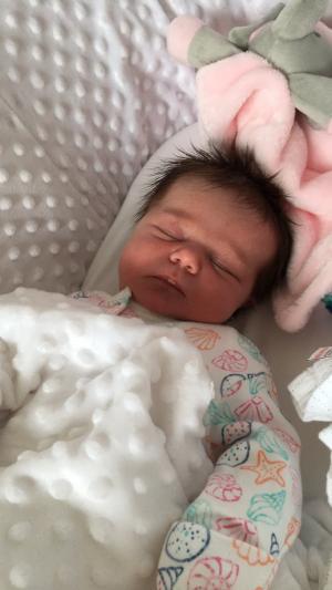 Evie Rose Hardcastle was born on December 2 weighing 8lb 7oz at York Hospital to Sarah Butler and Nathan Hardcastle of Sherburn in Elmet.