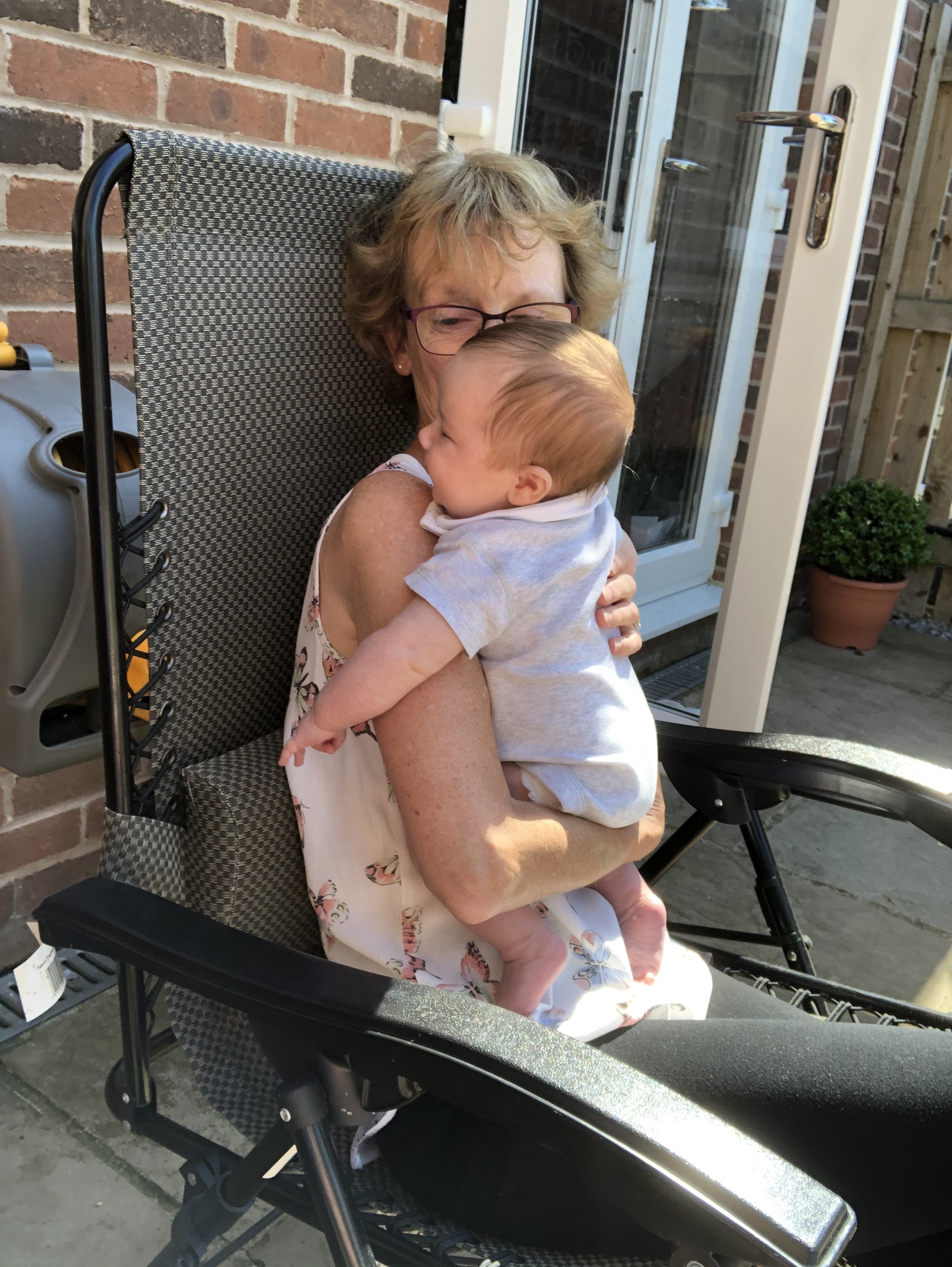 First cuddles with grandma on June 1 2020