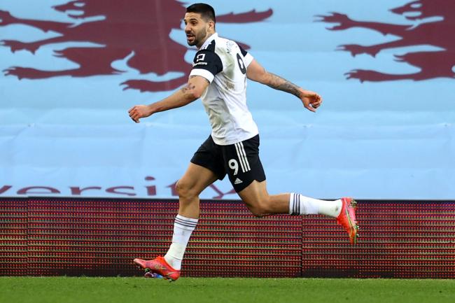 Aleksandar Mitrovic celebrates scoring on his Fulham return against Aston Villa