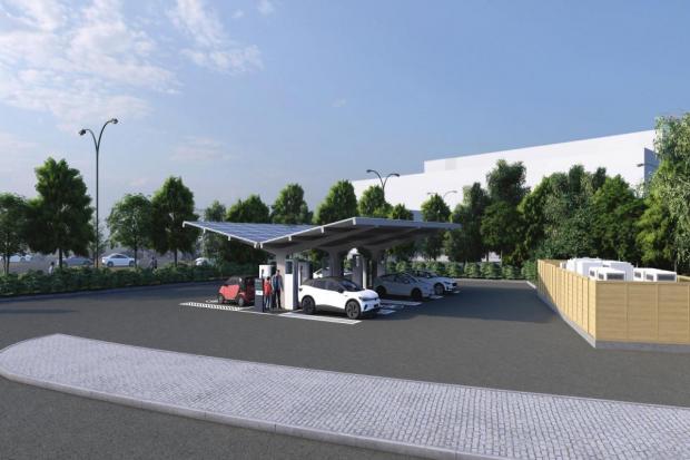 An artist's impression of the new hyperhub planned for Monks Cross Park&Ride in York