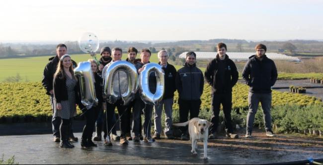 The team at Johnsons of Whixley nursery are celebrating the firm's 100th year of business this month