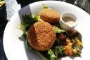 Gluten-free fishcakes at Tank & Paddle - which our diner discovered had hairs inside
