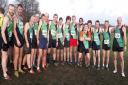 City of York AC's senior men line up before the start. Picture: Woodentops