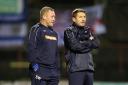 York City manager Steve Watson and assistant manager Micky Cummins
